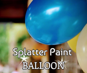 splatter pain balloons